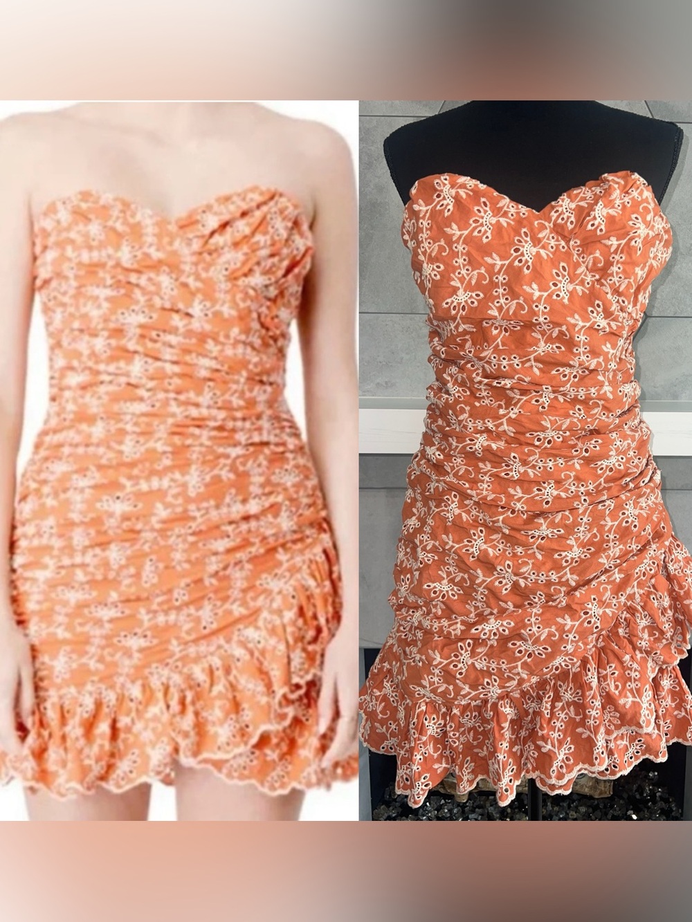 Bardot x Revolve | Shia Eyelet Mini
Dress In Burnt Orange 🧡